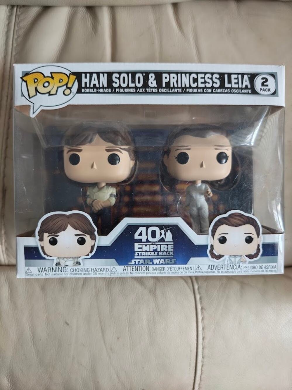 Funko Pop! Star Wars – Han Solo & Princess Leia 2-Pack